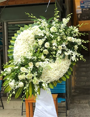 Hoa Chia Buồn CB25 - Điện hoa Nam Định -Shop hoa tươi, cửa hàng hoa tươi uy  tín tại Nam Định